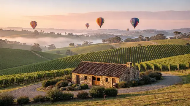 Melbourne: Hot air balloon experience yarra valley with breakfast