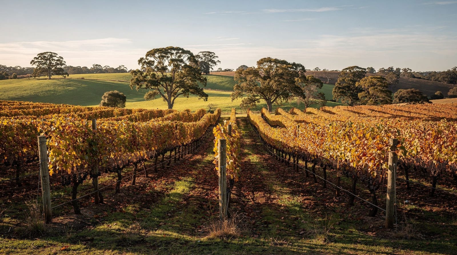 L'automne dans la Yarra Valley : la meilleure saison pour les couleurs du vignoble — L'automne dans la Yarra Valley : le feuillage du vignoble qui change de couleur,