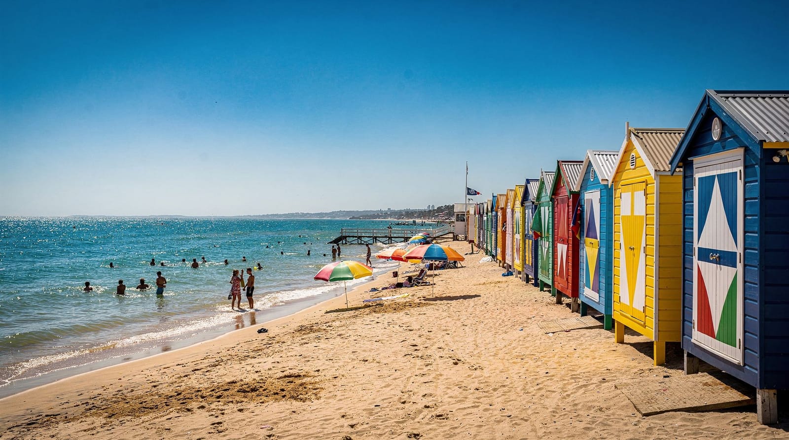 Melbourne en été : chaleur, plages et l'Australian Open — Melbourne en été (décembre-février) : températures réelles, risque de canicule, 