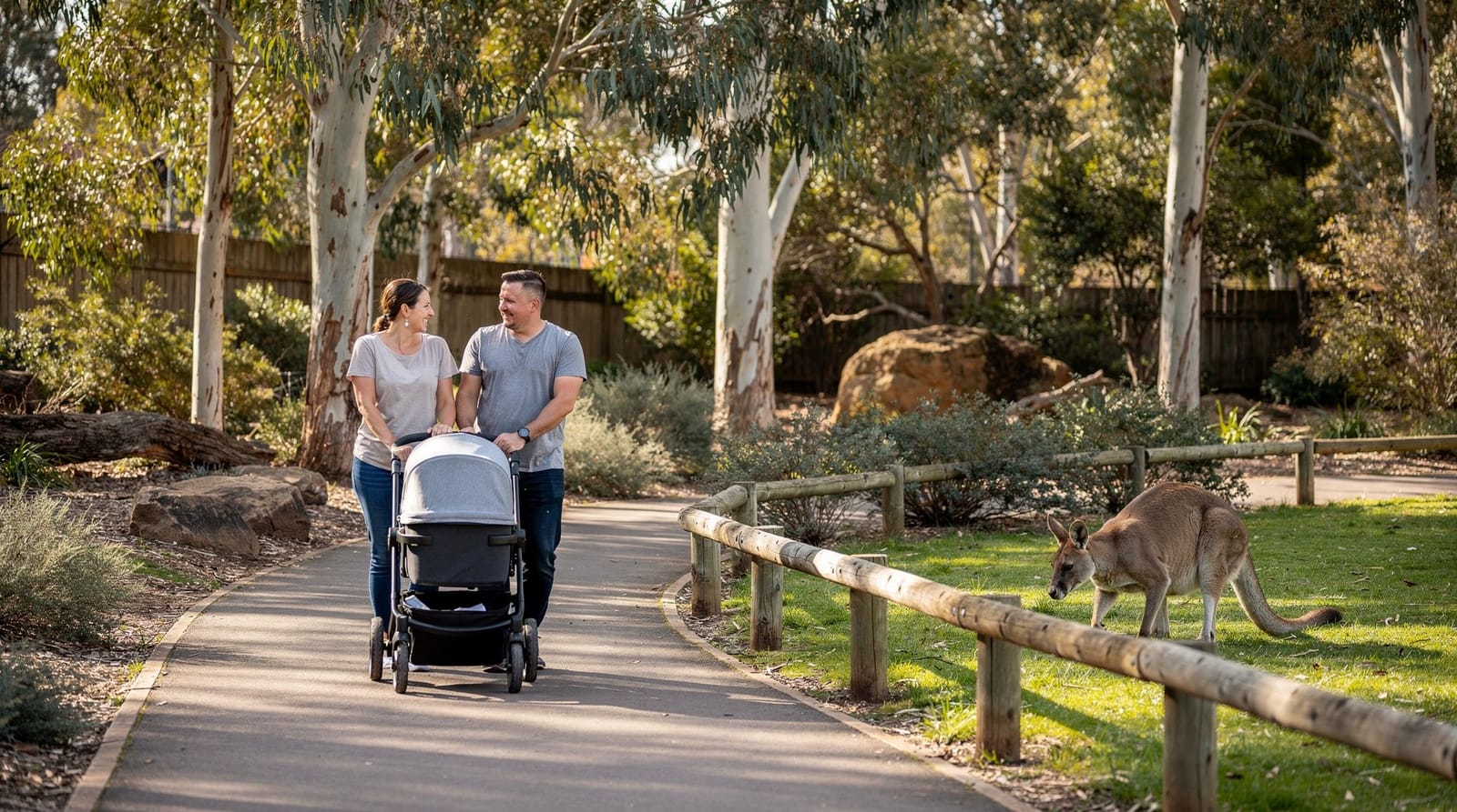 Melbourne Zoo en famille : poussettes, aires de jeux et timing de votre journée — Un guide familial du Melbourne Zoo — itinéraires poussette, aires de jeux, timin