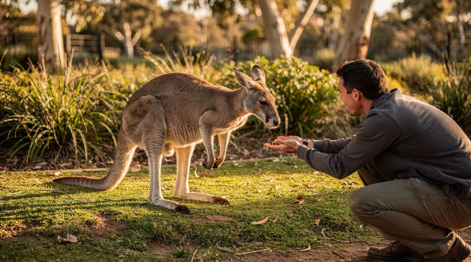 Moonlit Sanctuary : un petit parc animalier de proximité sur la péninsule de Mornington — Moonlit Sanctuary Wildlife Conservation Park près de Pearcedale : nourrir les ka