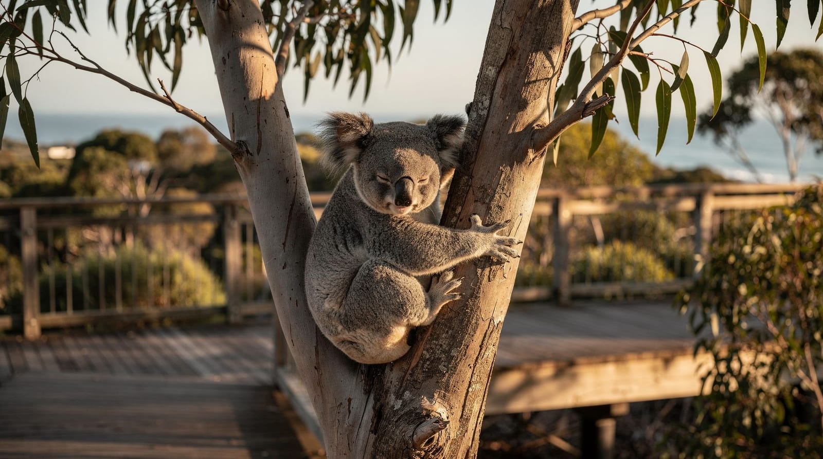 Faune de Phillip Island : manchots, koalas et otaries en un voyage — Au-delà du Penguin Parade — koalas à hauteur des yeux, la plus grande colonie d'